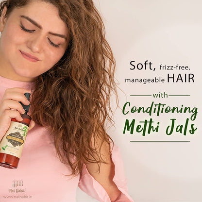 Nat Habit Rosemary Water Conditioning Methi Jal - Hair Serum, Hair Spray For Hair Growth, Hairfall Control, Smoothening, Softening With Apple Cider Vinegar,Methi, Rosemary & Sage 200ml