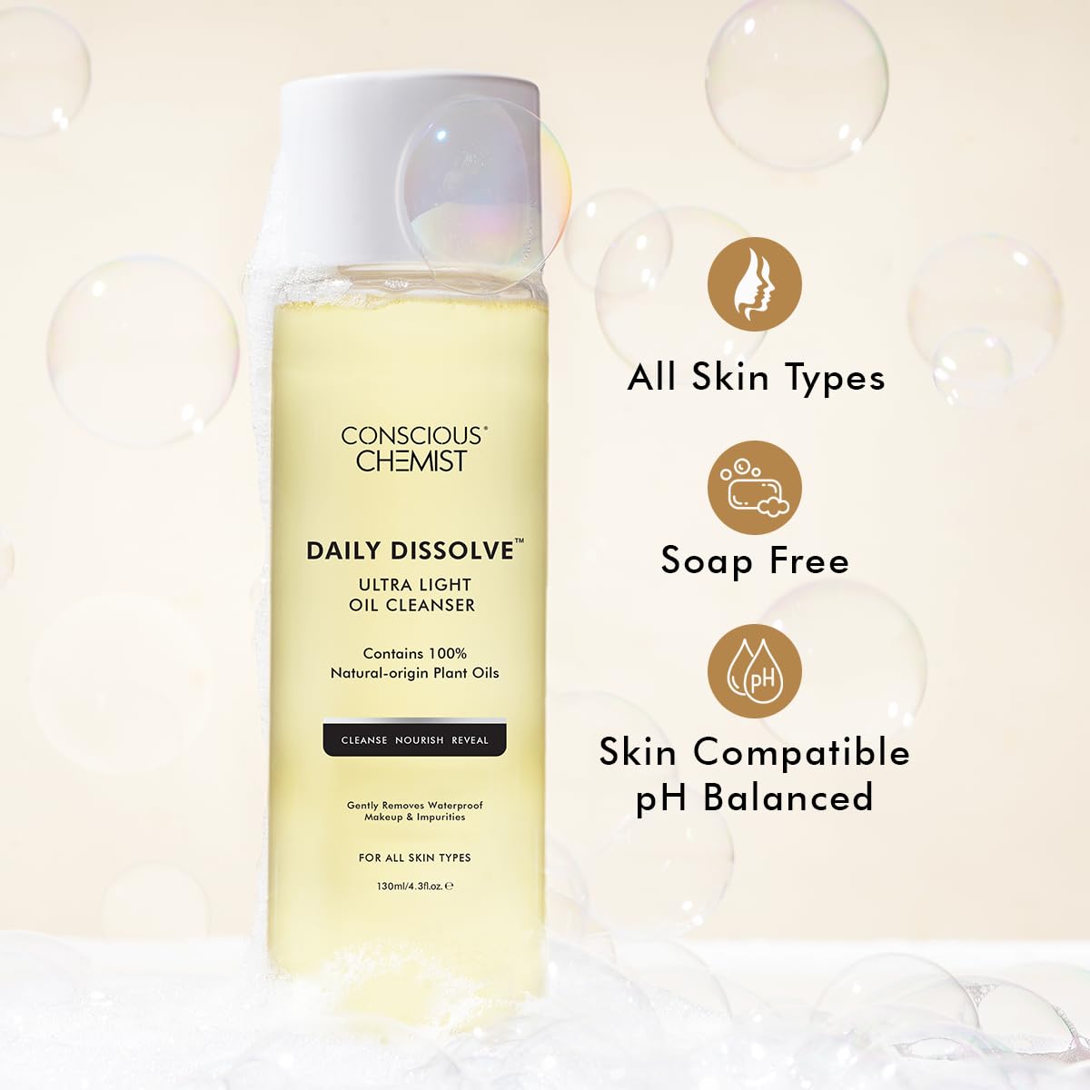 Conscious Chemist Makeup Remover Oil Cleanser 130 Ml