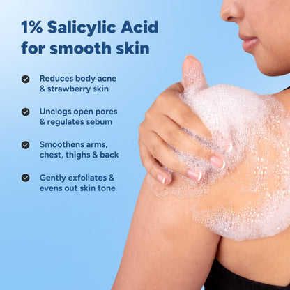 Arata Salicylic Acid Body Wash for Bacne & Bumpy Skin 300ml