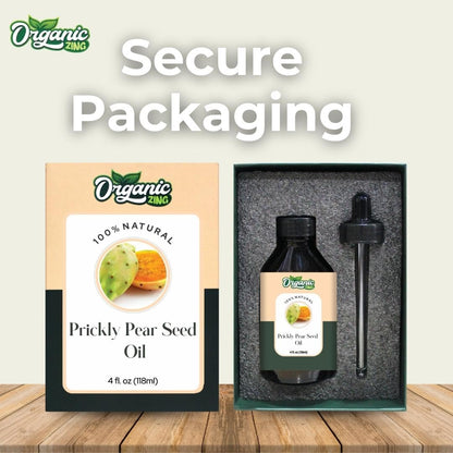 Organic Zing Prickly Pear Seed (Opuntia basilaris P.) Oil | Pure & Natural Carrier Oil for Massage, Skincare & Haircare