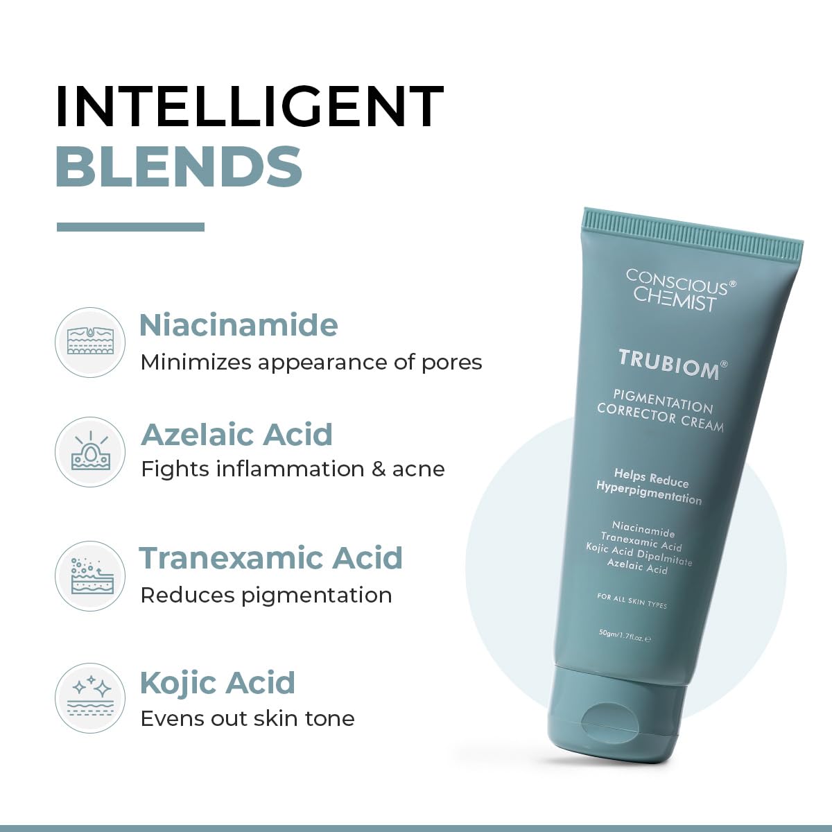 Conscious Chemist Kojic Acid Face Cream 50g Anti-Pigmentation Formula