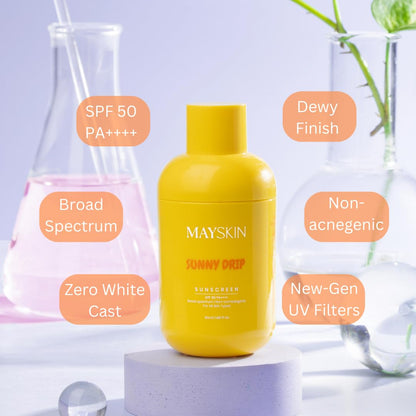 Mayskin SPF50 Sunscreen: Hydrating, Soothing, Broad Spectrum, 50ml