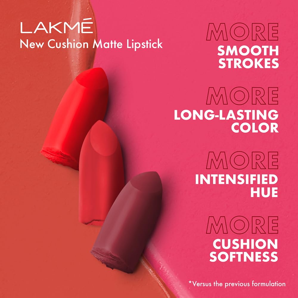LAKMÉ Cushion Matte Lip Redbombshell
