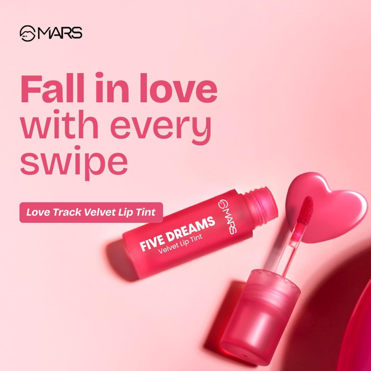 MARS Velvet Lip Tint - Matte, Lightweight, Highly Pigmented, 6 Shades