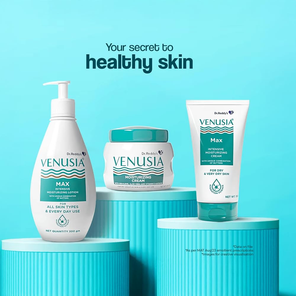 Venusia Max Luxury Moisturizing Lotion for Dry Skin, 300g