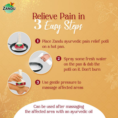 Zandu Ayurvedic Pain Relief Potli 180g – Herbal Massage for Joint & Muscle Pain