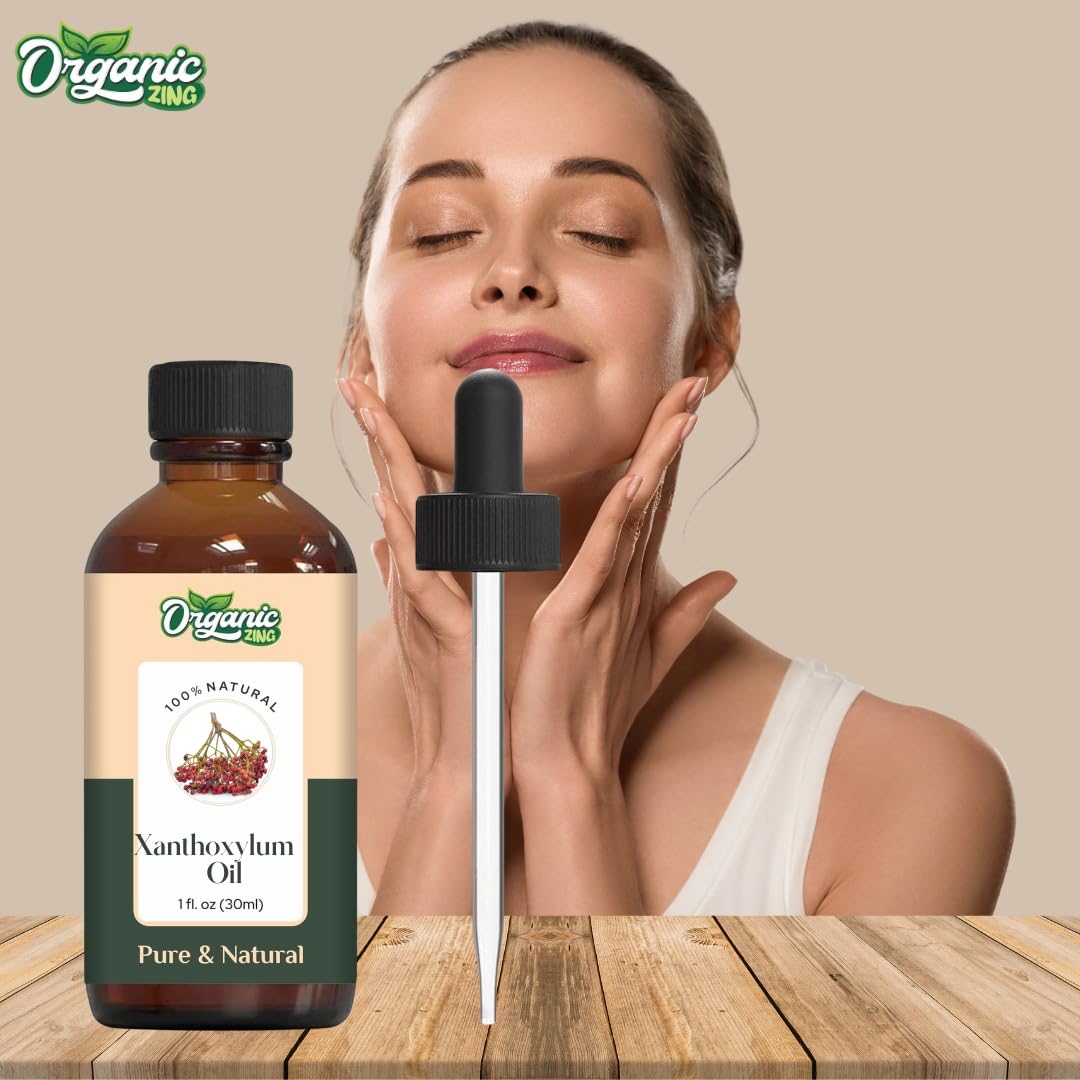 Organic Zing Xanthoxylum (Zanthoxylum) Oil | Pure & Natural Steam Distilled Essential Oil for Aroma, Diffusers & Massage