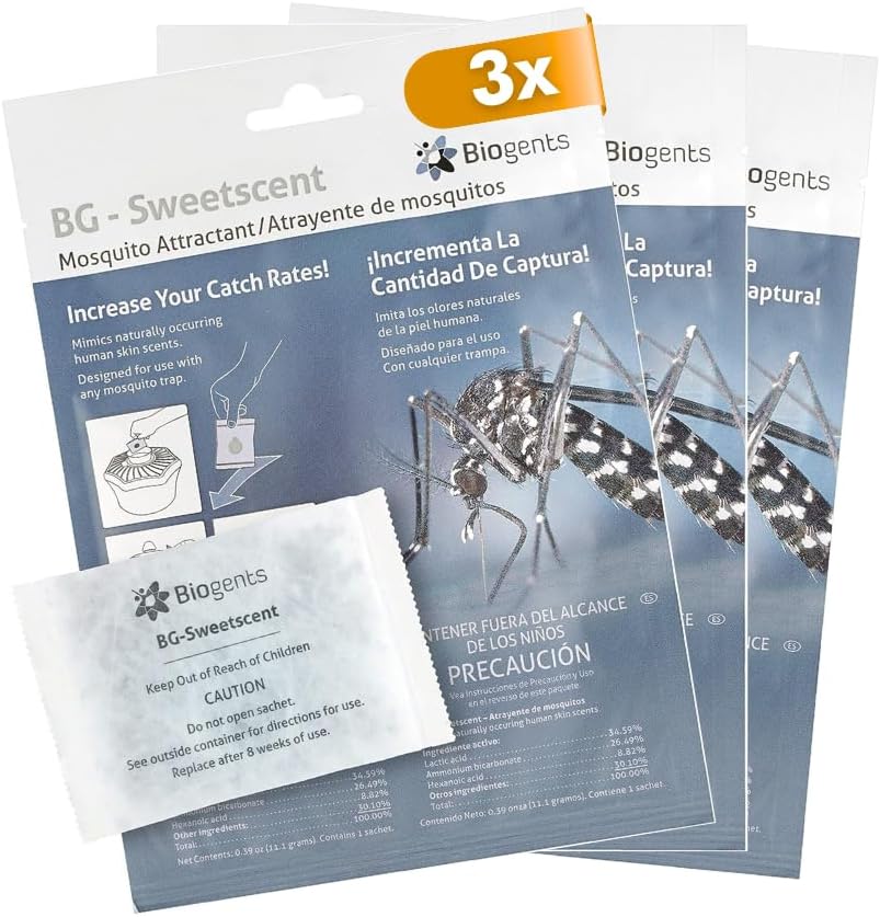 Biogents Sweetscent • Mosquito Attractant • Mosquito Lure • Magnet • Compatible with All Traps - Last up to 2 Months