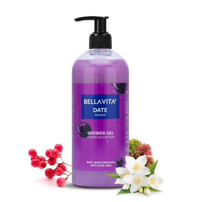 Bella Vita Luxury CEO MAN Body Wash Shower Gel for Men |Men's Bodywash 500ml | Deep Cleansing, Hydrating, Moisturising with Aloe Vera Extract & Charcoal Powder| Suitable for All Skin Types