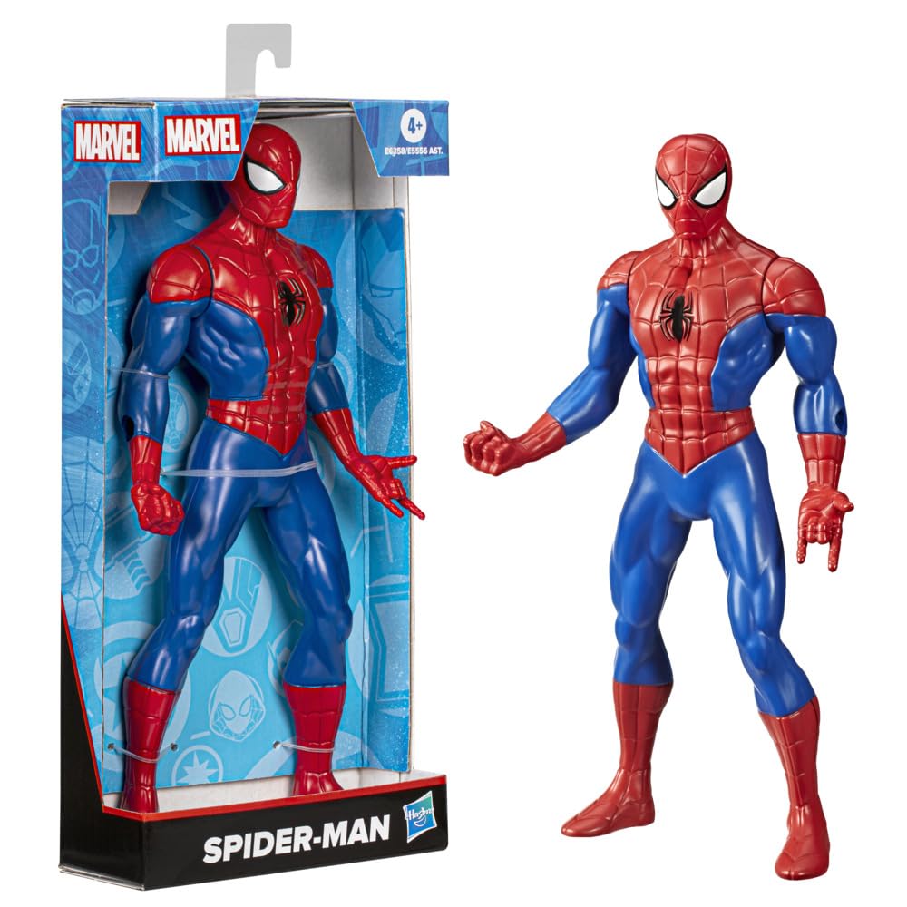 MARVEL Avengers Captain America 9.5-inch Scale Action Figure Toy, Comics-Inspired Design, for Ages 4 and Up