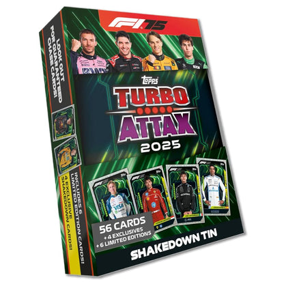 Topps Turbo Attax Formula 1 2025 Trading and Collectible Card Game (Mega Tin - Diamond Edition)