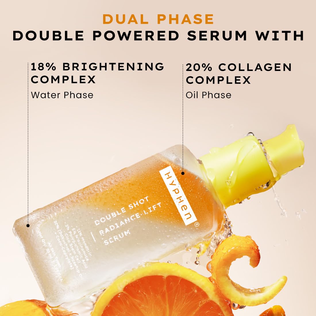 Hyphen Brightening & Collagen Face Serum with Niacinamide & Bakuchiol 50ml