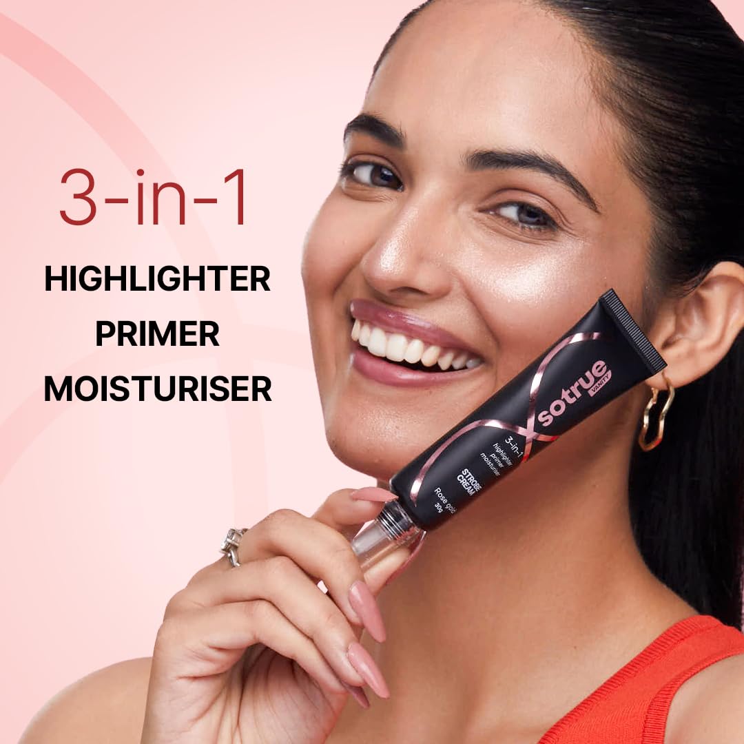 Sotrue Rose Gold Strobe Cream for Radiant, Dewy Glow