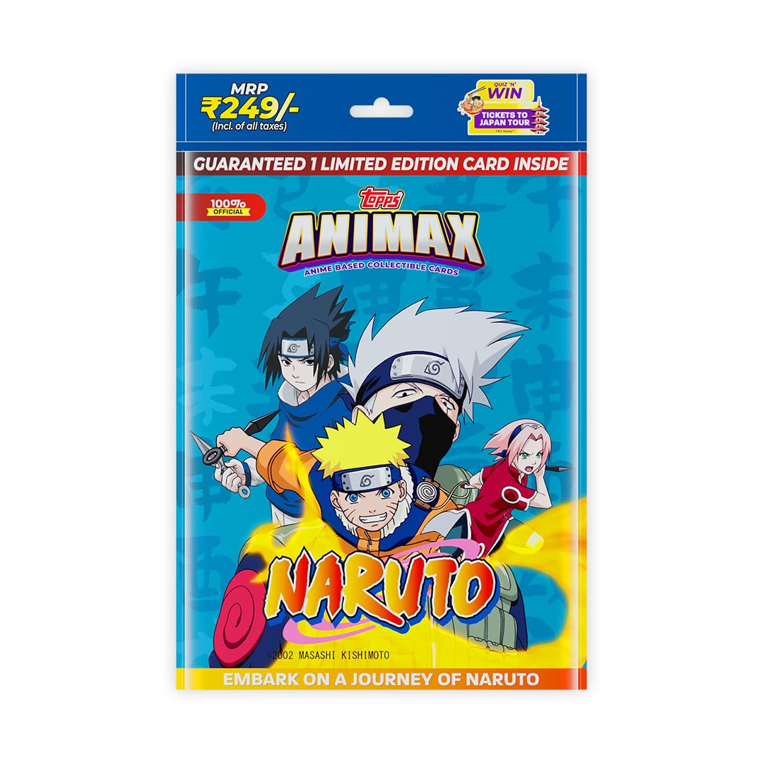 Topps Animax 2024 Official Naruto Collectible Card Game(Multipack of 6)
