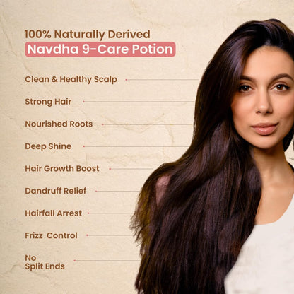 Nat Habit Hibiscus Navdha Shampoo for Hair Growth, Sulfate-Free, 250ml