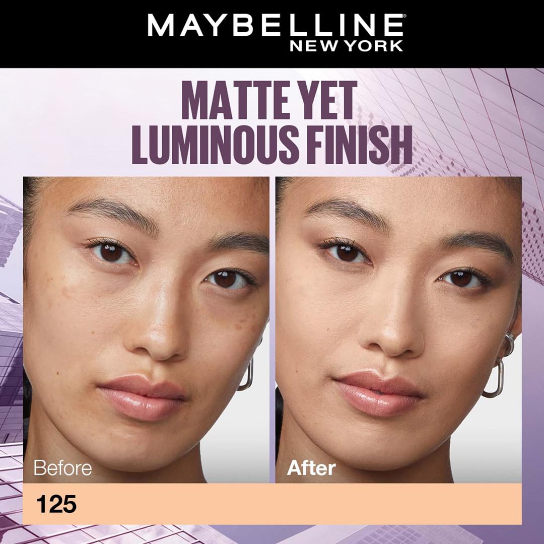 Maybelline New York Super Stay Lumi Matte Liquid Foundation, 30 HR Long Lasting yet Lightweight, 228, 35ml