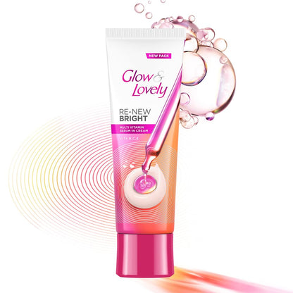 Glow & Lovely Multivitamin Serum Cream 80g for Radiant Skin