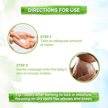 Mamaearth Moisturizing Daily Lotion For Babies - 200ml | Infused with Cocoa Butter, Shea Butter & Jojoba Oil | Helps to Relieve Dryness & Provides Deep Skin Nourishment