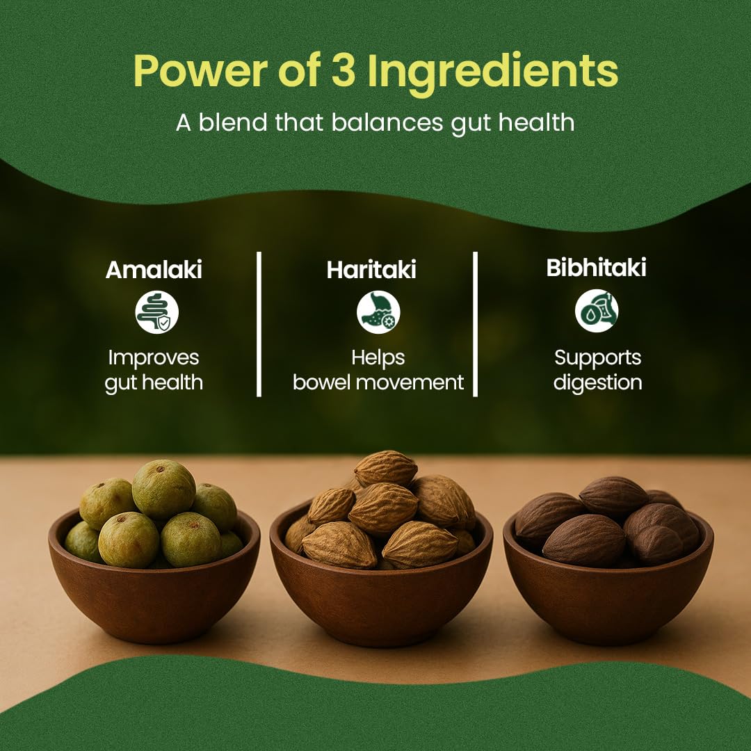 Kerala Ayurveda Triphala Tablets for Digestive Health & Relief, 100 Count