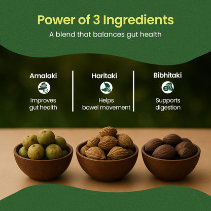 Kerala Ayurveda Triphala Tablets for Digestive Health & Relief, 100 Count