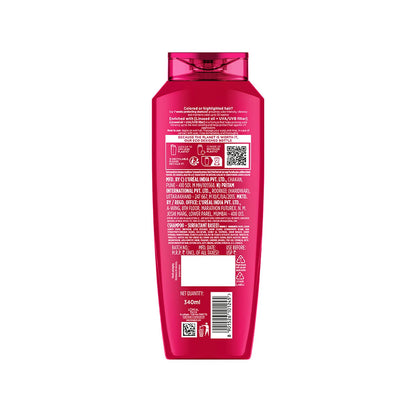 L'Oréal Paris Shampoo, Vibrant & Revived Colour, For Colour-treated Hair, Protects from UVA & UVB, Colour Protect, 340 ml