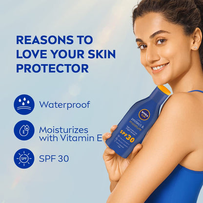 NIVEA Sun Protect SPF 30 Sunscreen 75ml - Luxury UVA/UVB Moisture Shield