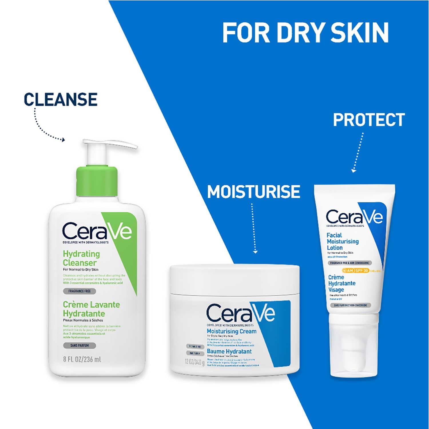 CeraVe Face Wash for Dry & Sensitive Skin - 236ml