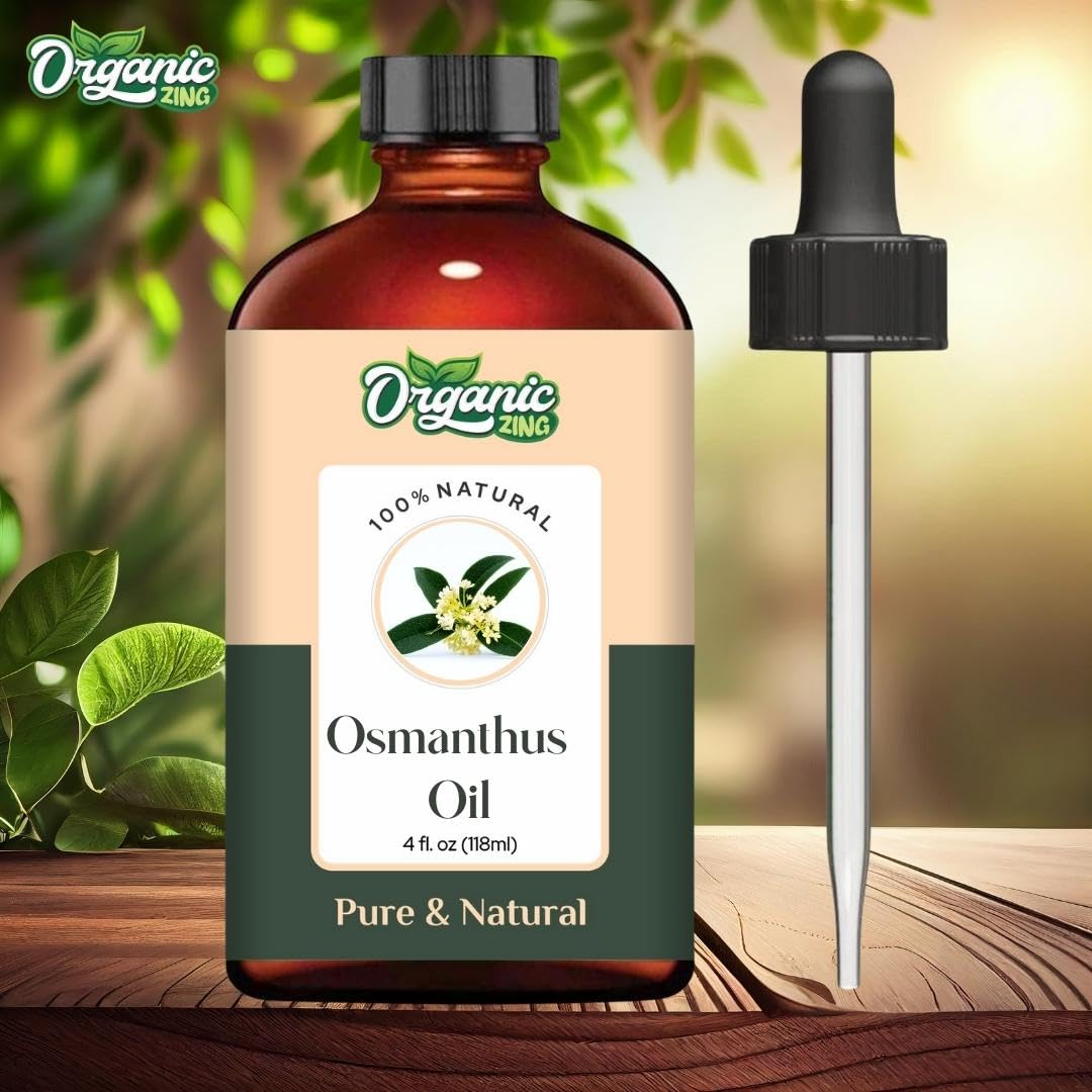 Organic Zing Osmanthus (Osmanthus fragrans) Oil | Pure & Natural Steam Distilled Essential Oil for Aroma, Diffusers & Skincare