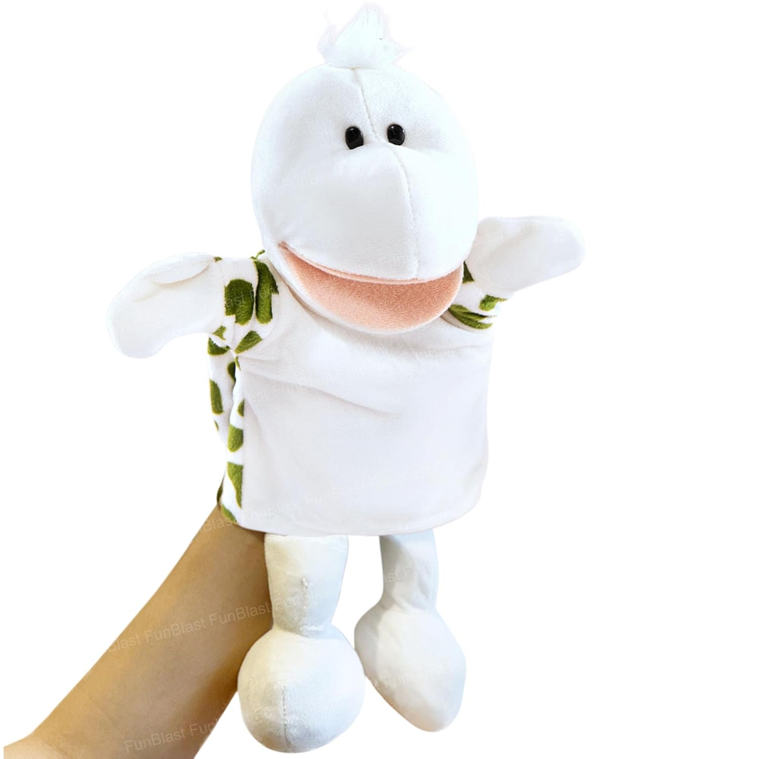 FunBlast Hand Puppets for Kids – Cute Animal Soft & Interactive Plush Wolf Puppets for Storytelling, Role Play & Learning Toys, Perfect for Toddlers & Children (Multicolor)