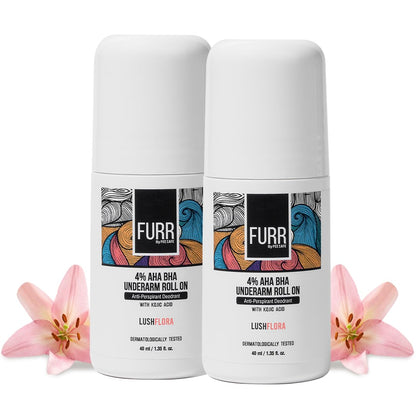 FURR Luxury Underarm Roll-On 40ml with AHA BHA & Kojic Acid