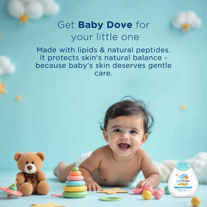 Baby Dove Rich Moisture Baby Care Gift Set – Head to Toe Wash, Hypoallergenic Shampoo, Lotion & Baby Soap Bar | Sensitive Skin Formula | 4 Items | 675 g