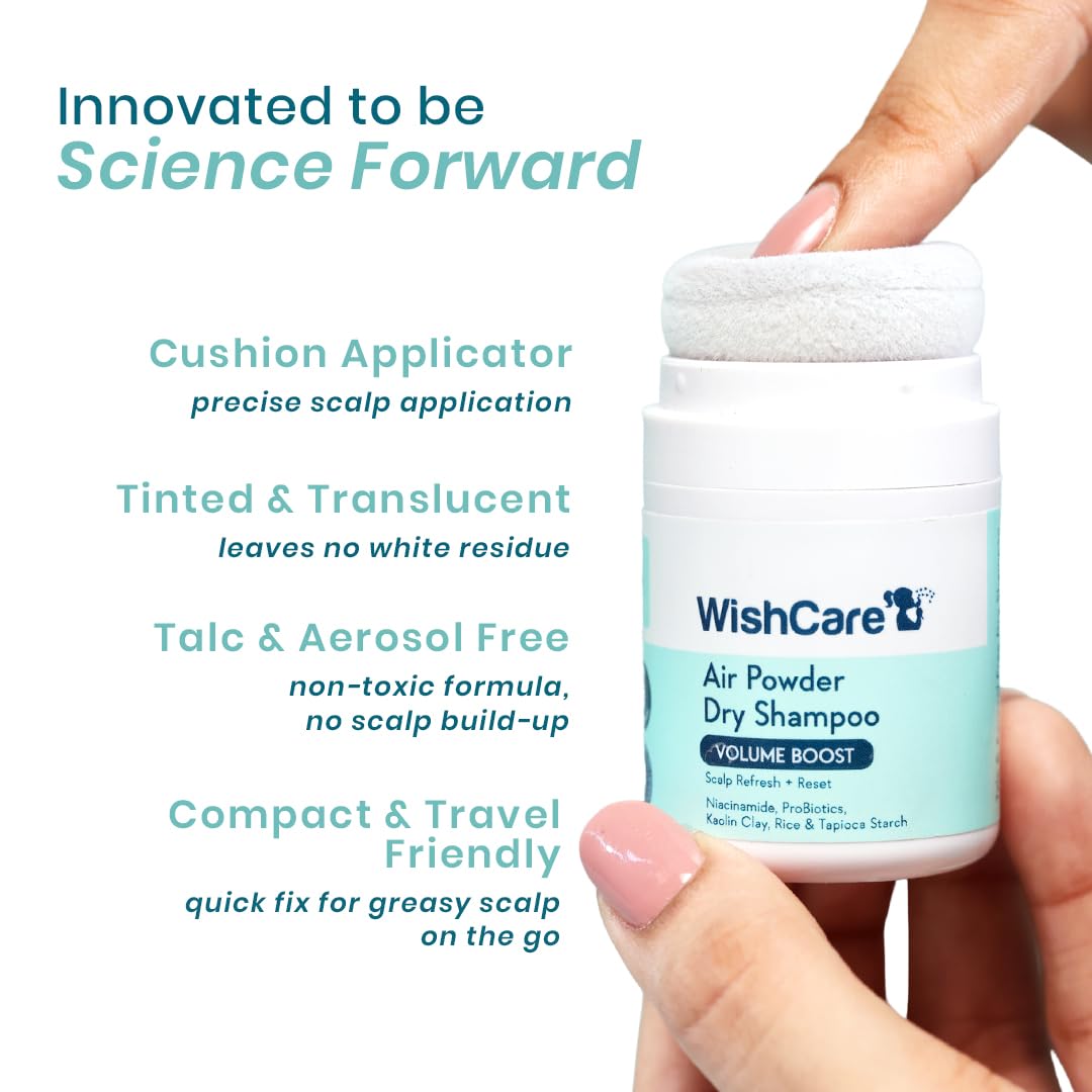 WishCare Luxury Dry Shampoo for Oily Hair with Niacinamide, 10g