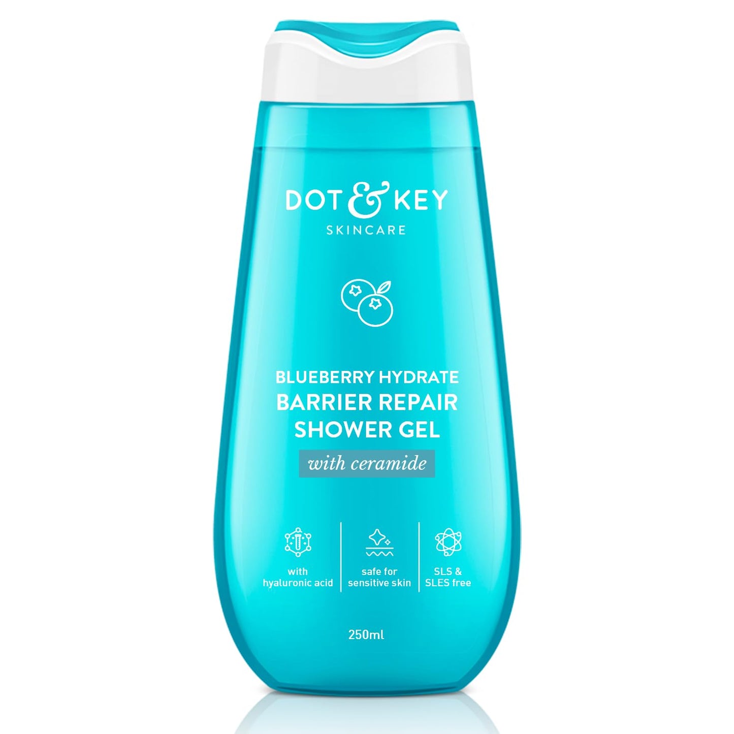 Dot & Key Cica & 1% Salicylic Daily Exfoliating Shower Gel | Niacinamide Infused | Body Wash for Oil & Acne Control | Reduces Body Acne & Smoothes Irritation | Clean, Acne Free Skin | 250ml