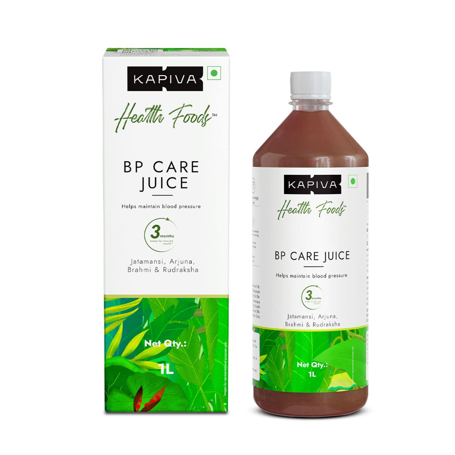 Kapiva BP Care Juice 1L - Ayurvedic Blend for Healthy Blood Pressure