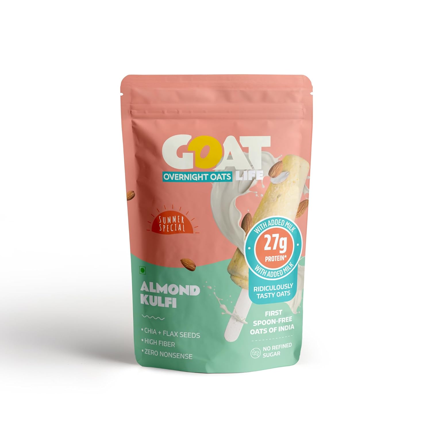 GOAT Life Choco Hazelnut Overnight Oats 60g - High Protein, Gluten-Free, Vegan