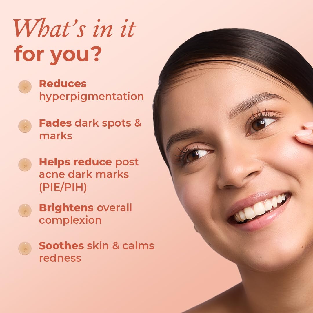 The Pink Foundry Dark Spot & Hyperpigmentation Serum with 3% Tranexamic Acid 2% Alpha Arbutin 3% Niacinamide | Fades Appearance of Acne Marks | All Skin Types | For Men & Women | Lightweight & Fast Absorbing | 30ml