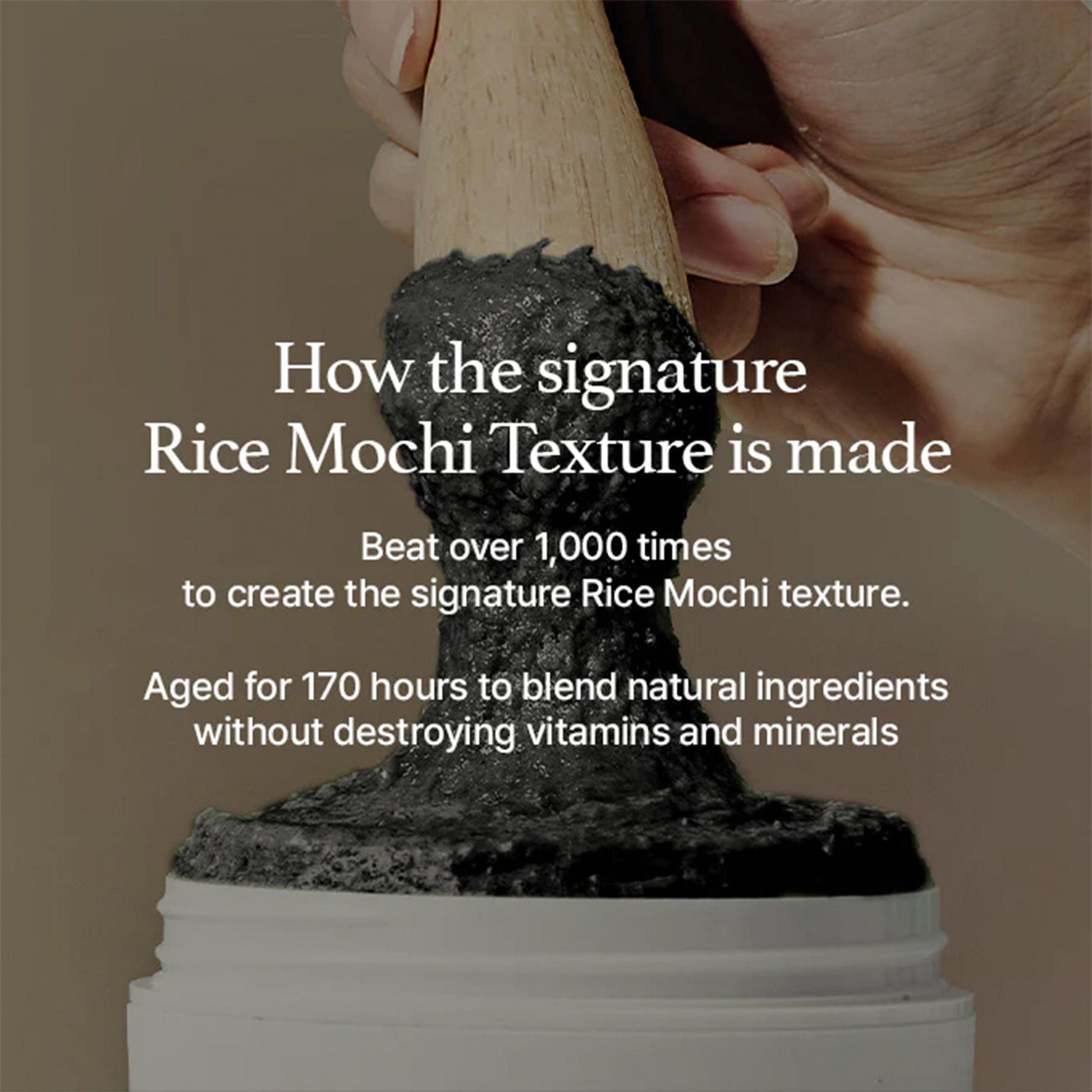 Arencia Black Tea Rice Mochi Cleanser