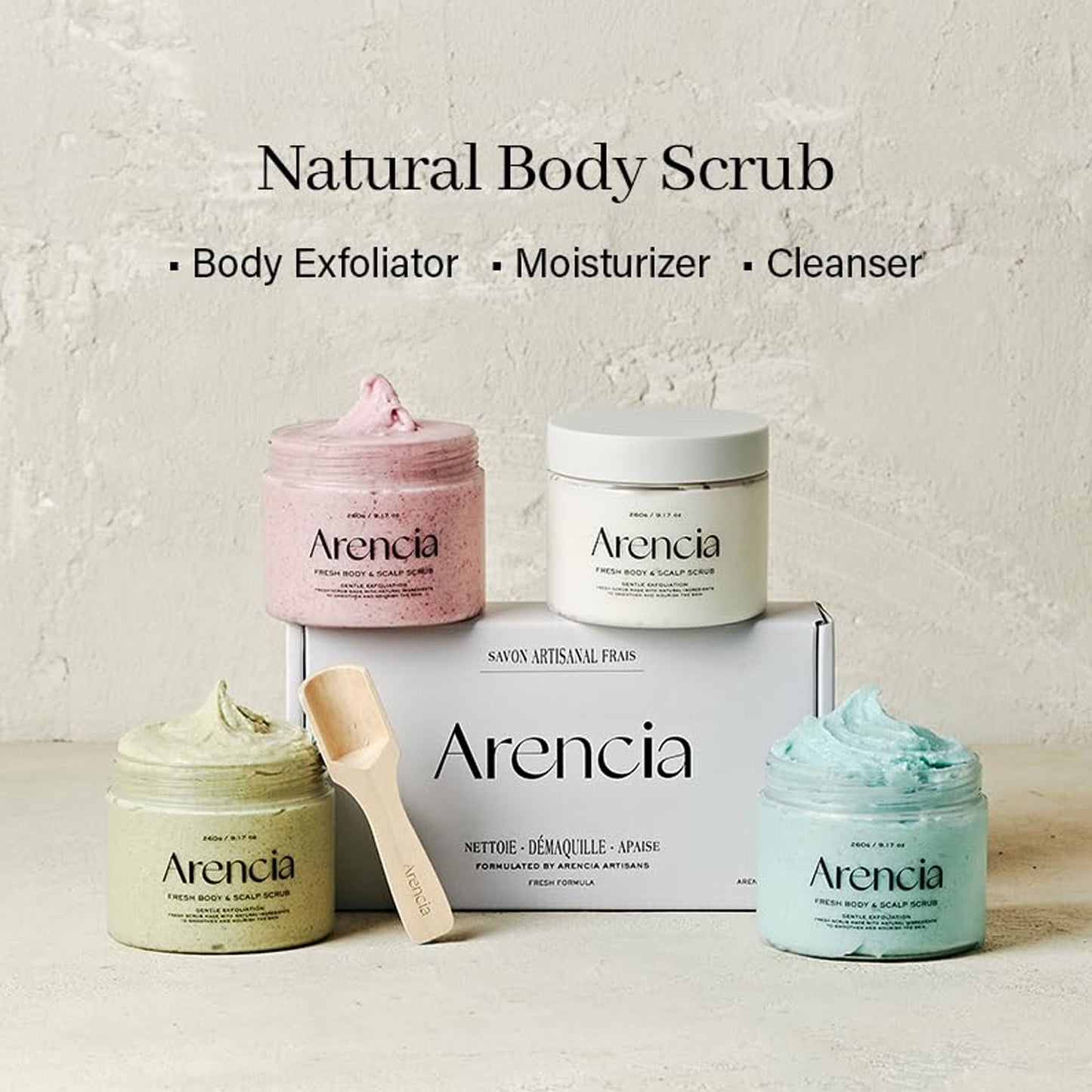 Arencia Black Tea & Yuzu Fresh Cloud Body & Scalp Scrub