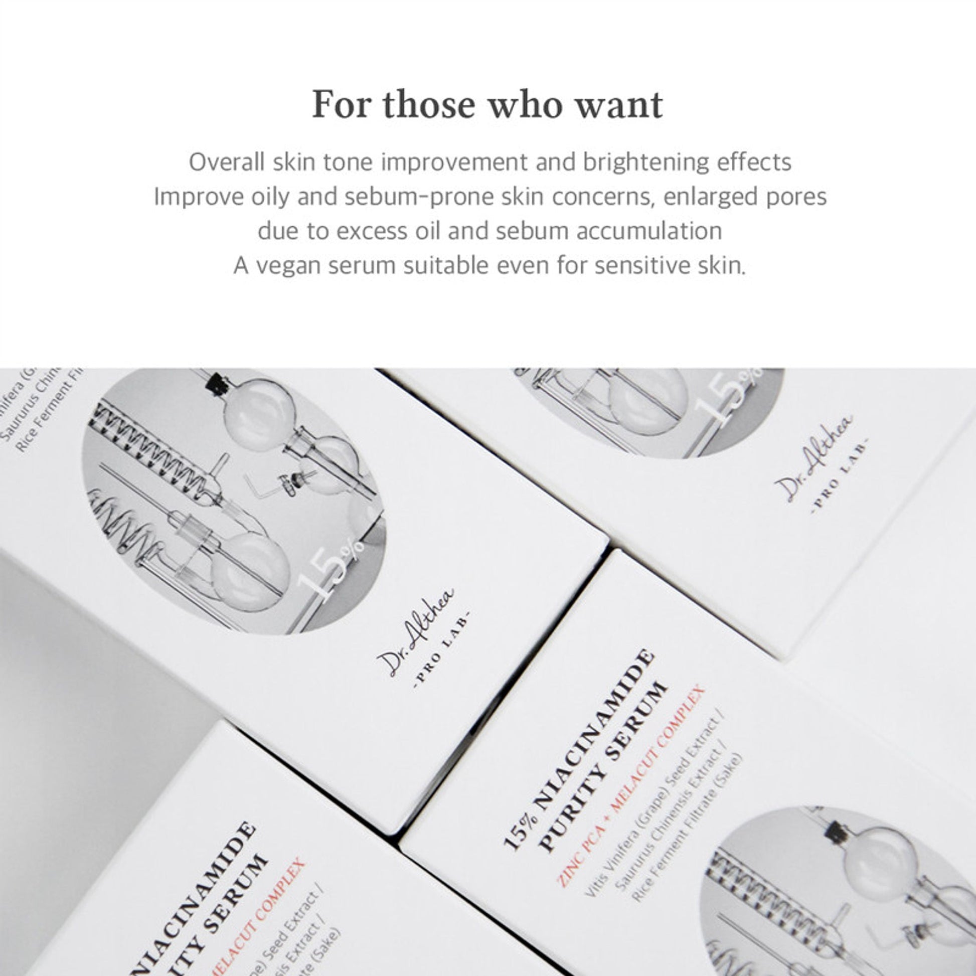 Dr.Althea 15% Niacinamide Purity Serum: High-Potency Serum for Oil Control & Pores