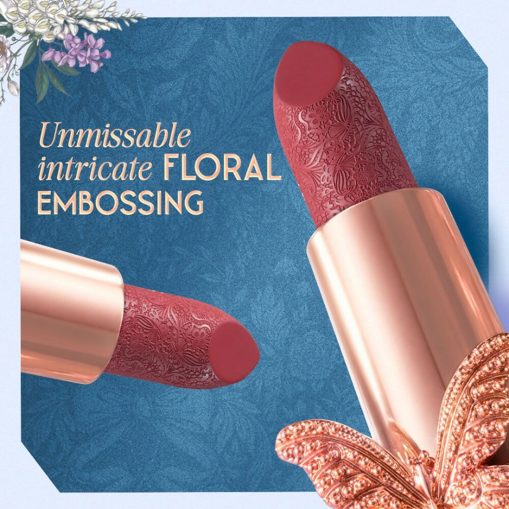 Nykaa Cosmetics X Bridgerton Creamy Matte Longwear Lipstick - Forbidden Love