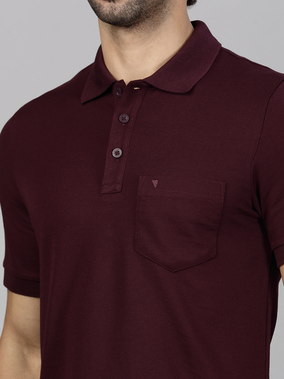 Men's Cotton Rich Pique Polo Grape