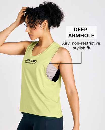 Reversible 2 Color Active Tank Top Neon