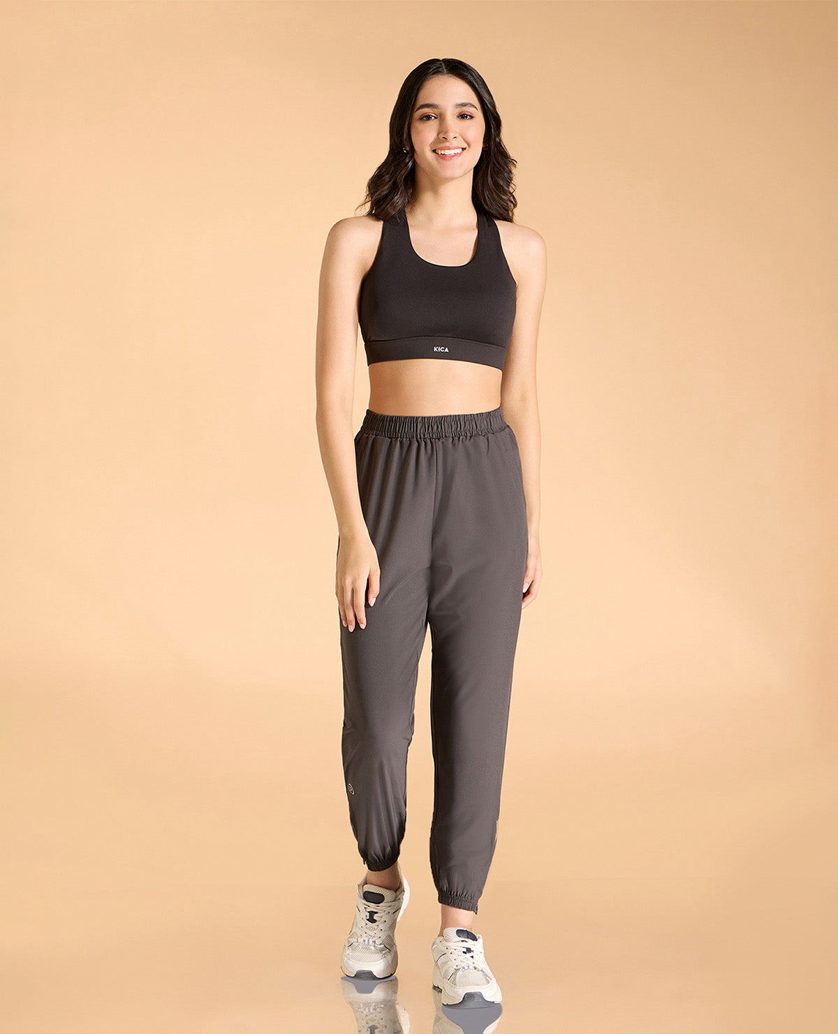 Kica High-Rise Training Track Pants Grey