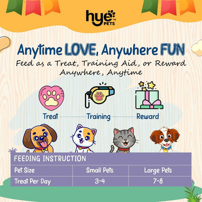 Hye Pets Super Treats For Super Pets – Freeze Dried Treats Made With Goat Milk, Blueberry & Banana