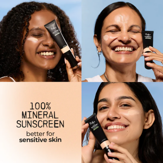 Ruby's organics Tinted Mineral Sunscreen Spf 40,PA+++