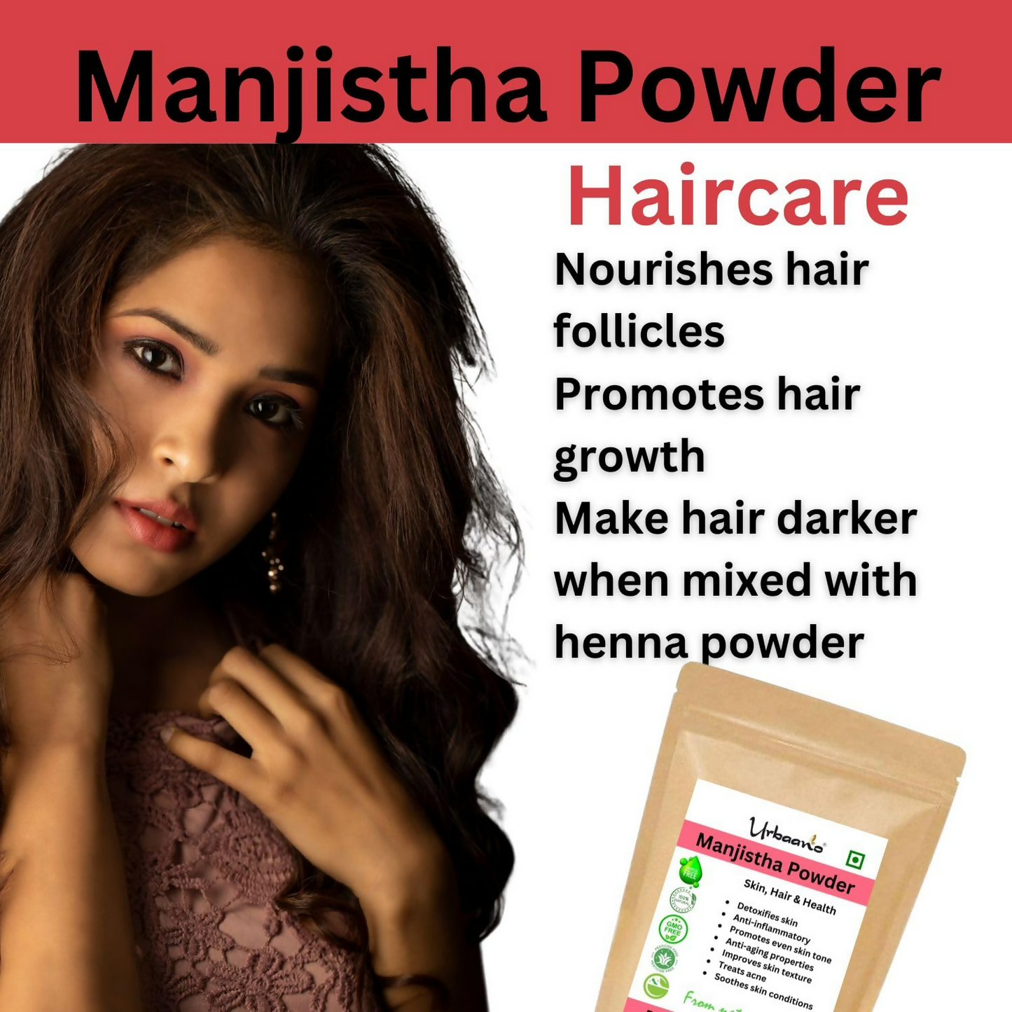 Urbaano Herbal Organic Manjistha Powder Majith Powder