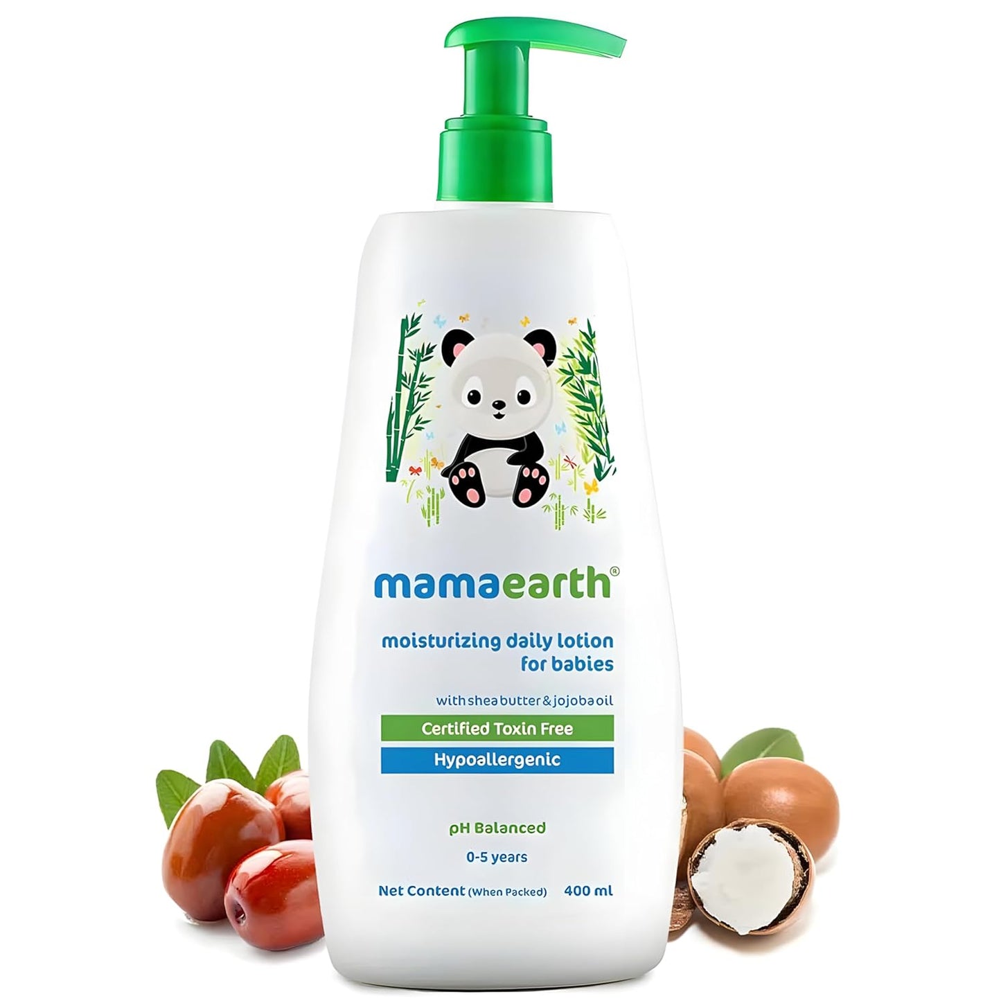 Mamaearth Moisturizing Daily Lotion For Babies - 200ml | Infused with Cocoa Butter, Shea Butter & Jojoba Oil | Helps to Relieve Dryness & Provides Deep Skin Nourishment