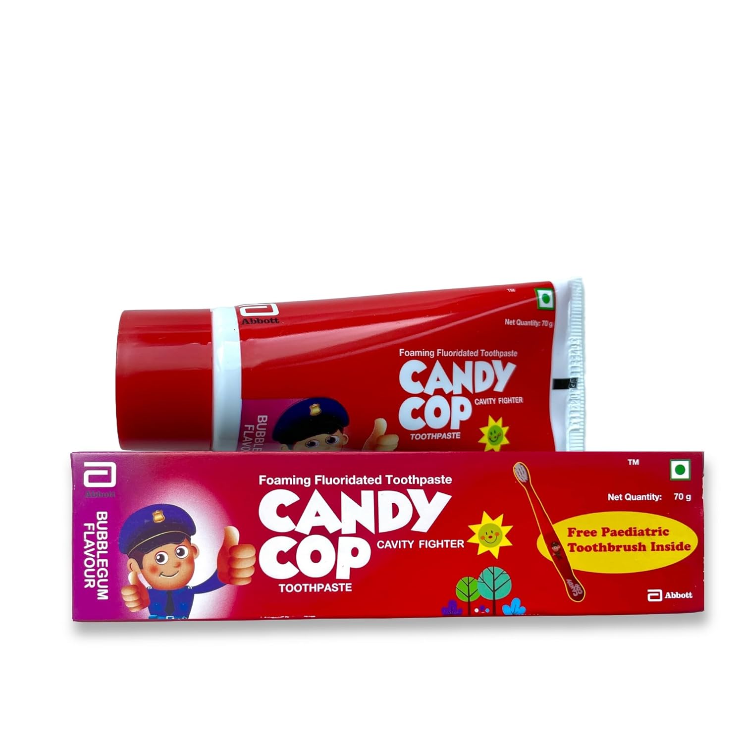 Luxury Children's Bubblegum Toothpaste with Free Toothbrush 70g