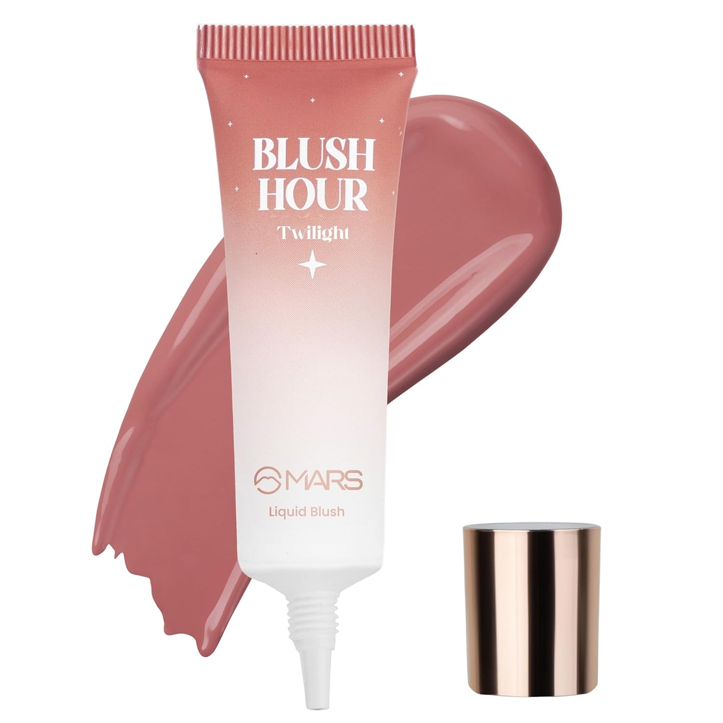MARS Luxury Liquid Blush 12ml - Dewy Matte, Long-Lasting, Highly Pigmented