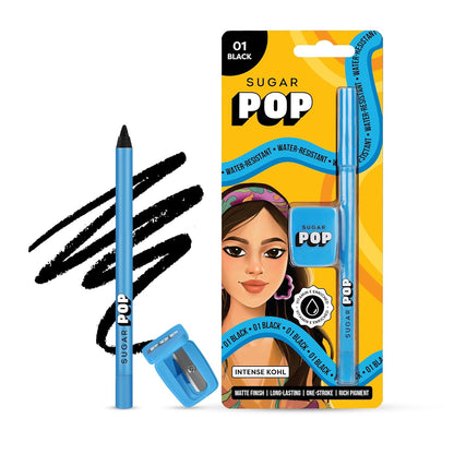 SUGAR POP Intense Black Kohl Eyeliner 1.2g Smudge-Proof & Water-Resistant